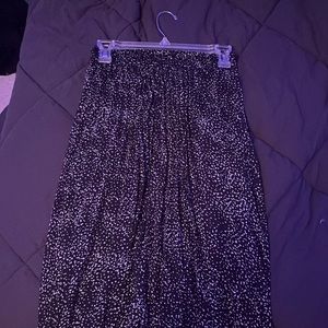 ankle length polka dot skirt